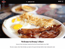 Tablet Screenshot of dennysdiner.com